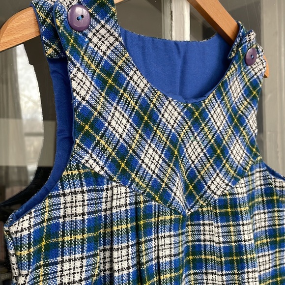 Vintage blue pleated schoolgirl dress - Picture 4 of 8
